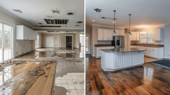residential water damage restoration in Edison